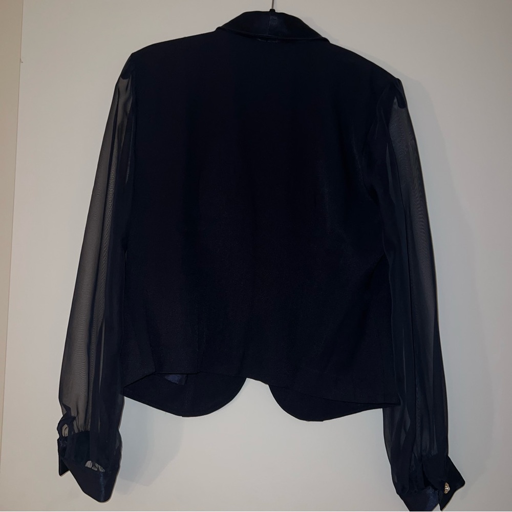 Incredible vintage elegant navy blazer